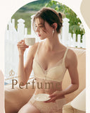 《 Perfume 》B杯專科 曲線空氣植物棉乳膠杯 無鋼圈 防乳腺阻塞 深乳間集中 內衣