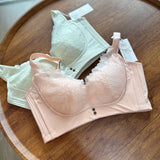 《 春日氣息 》曲線空氣植物棉杯 無鋼圈 防乳腺阻塞 高包覆度深谷集中 矯型套裝