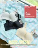 Air-Pad『 FreeSpirit 』無痕素面馬甲矯型內衣 ｜超靚絲棉 | 全方位矯型｜圓胸神器 集中Plus ｜上薄下厚曲線空氣棉杯｜無鋼圈防乳腺阻塞更健康