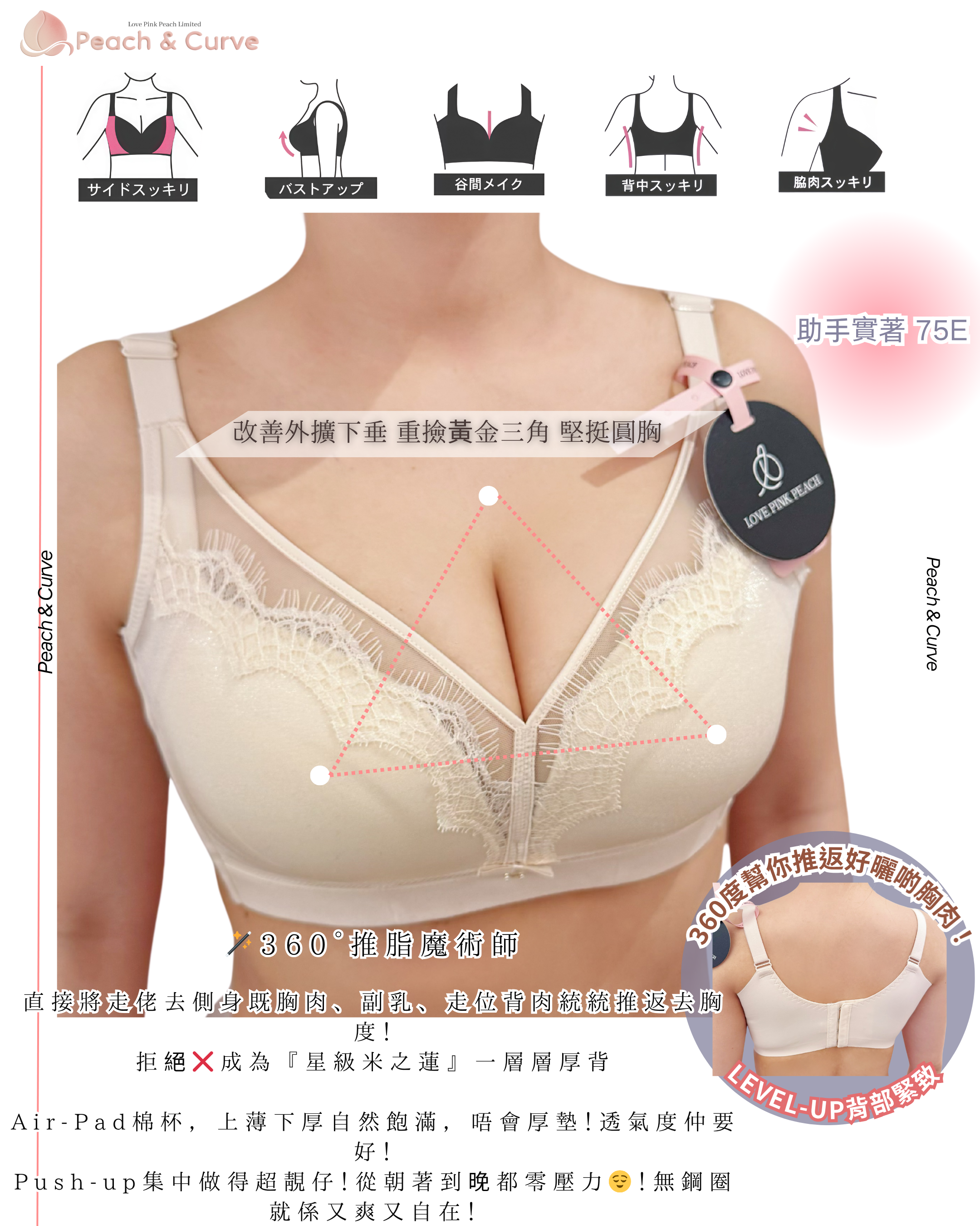 Cloud Gilt 雲感托胸內衣｜AA杯必入神bra