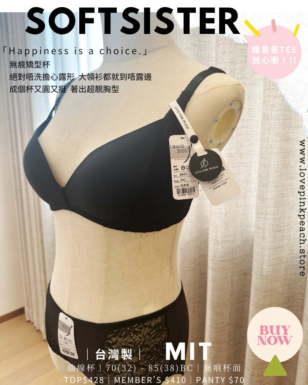 🇹🇼台灣製 ✅ MIT《 SoftSister 》曲線杯 無鋼圈 防乳腺阻塞  高包覆度深谷集中  矯型