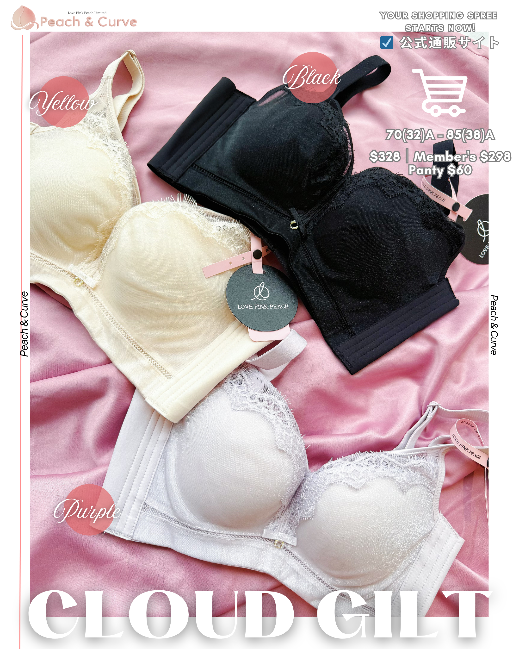 Cloud Gilt 雲感托胸內衣｜AA杯必入神bra