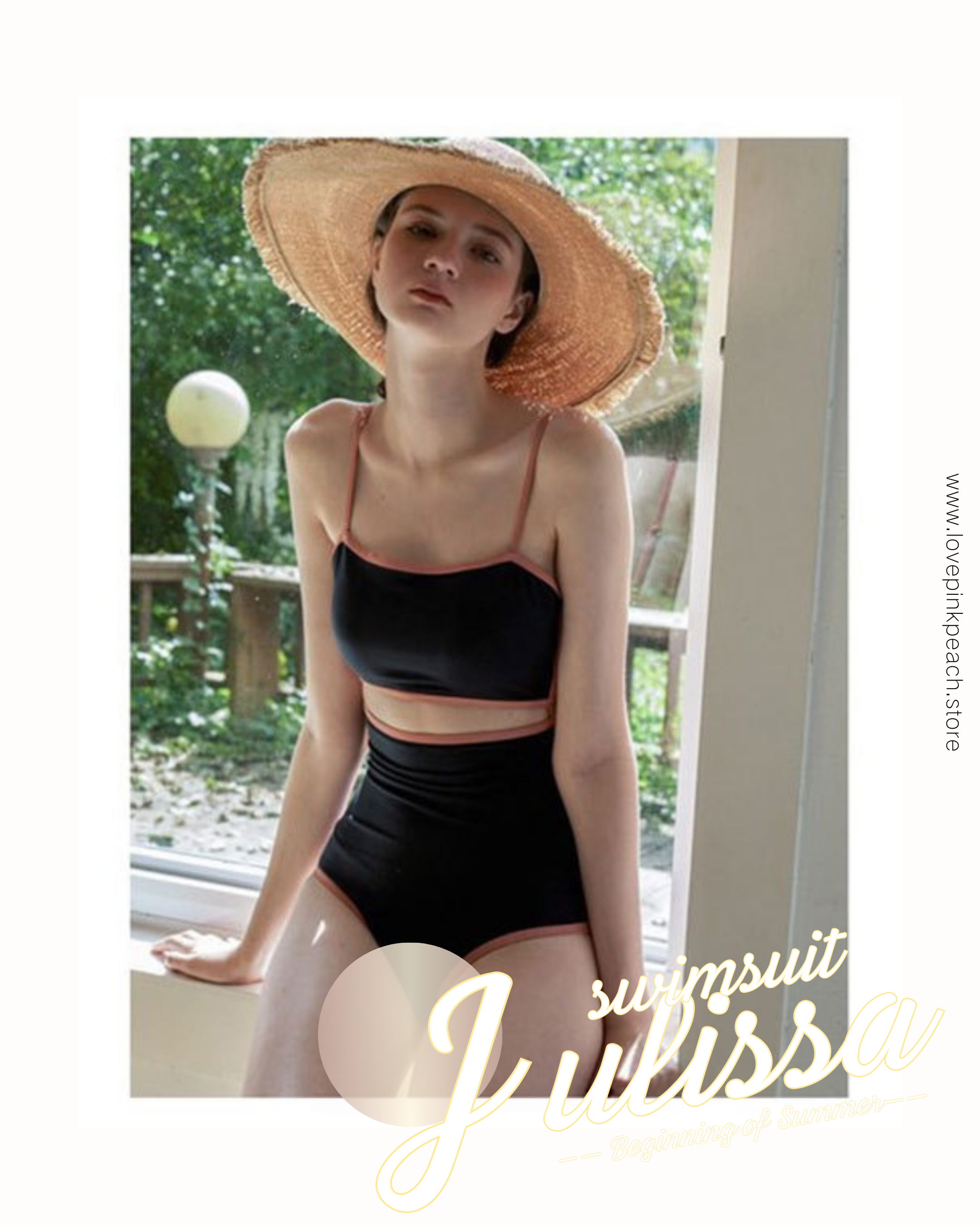 Julissa | 深藍超顯白firm一件頭泳衣