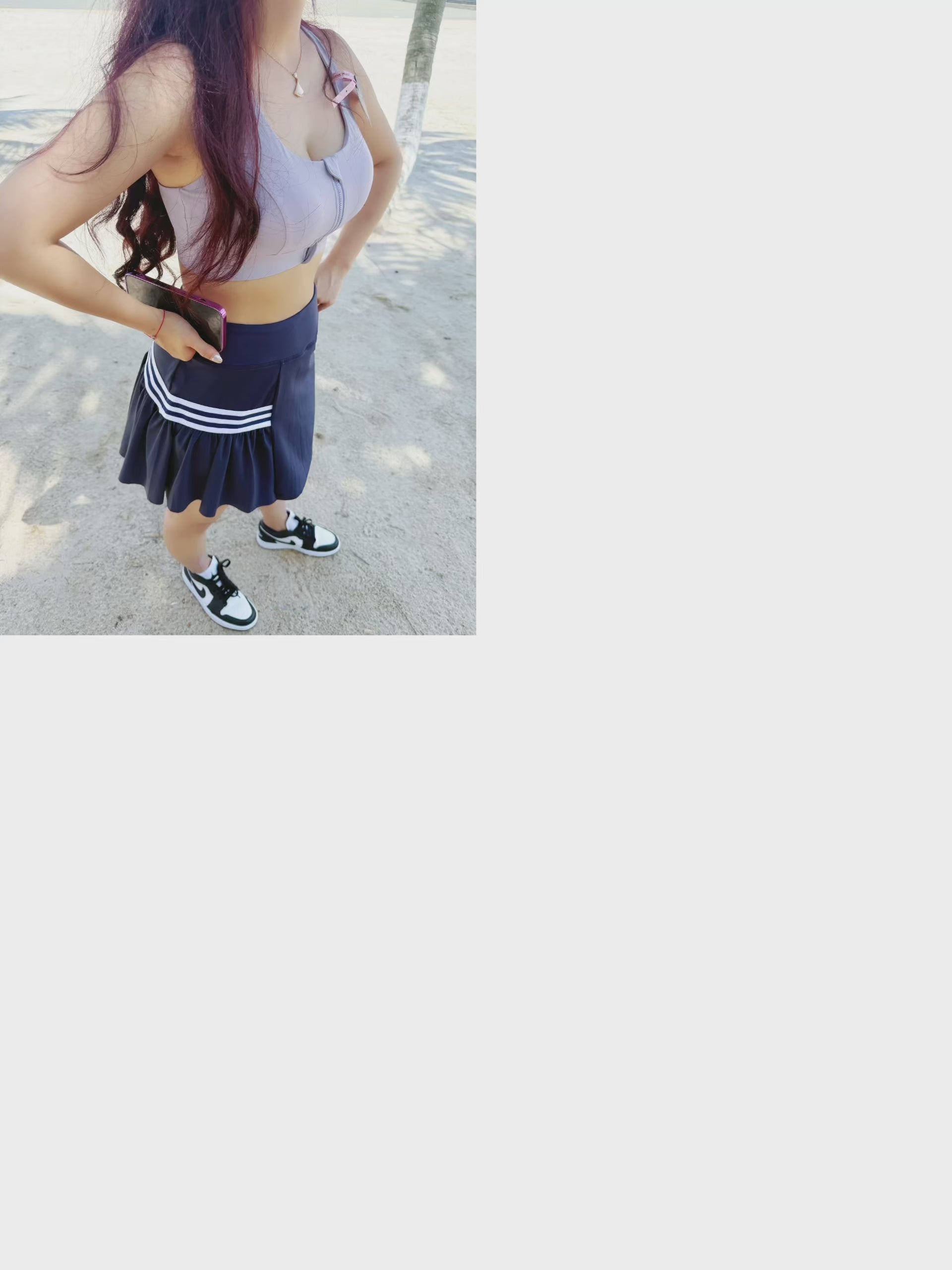 Sports Bra 拉鍊設計 方便穿脫 一體成型杯 『 Ophelia 』拉鏈運動內衣