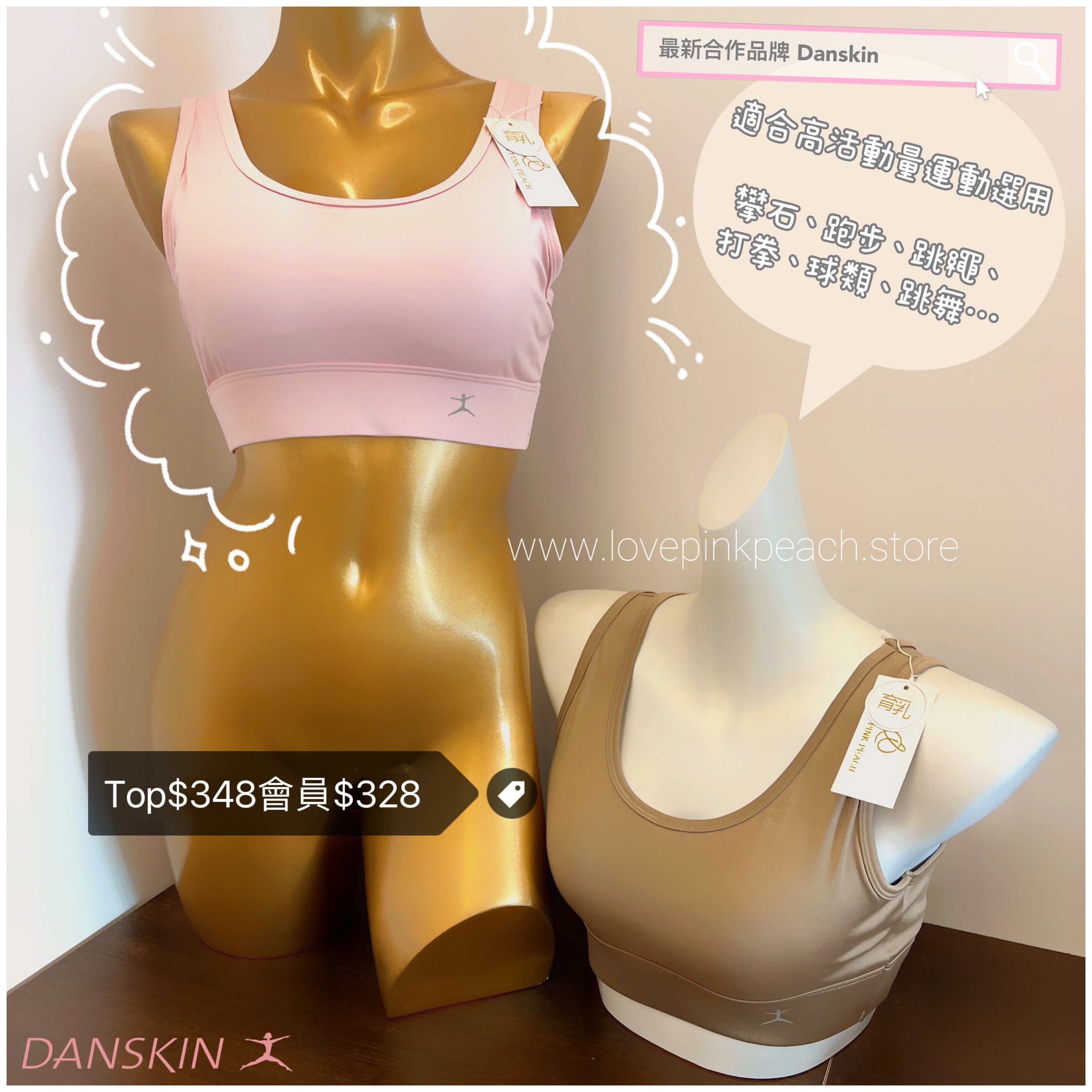 🇯🇵日本返貨「 DANSKIN-GoodDay  」高穩定性運動內衣