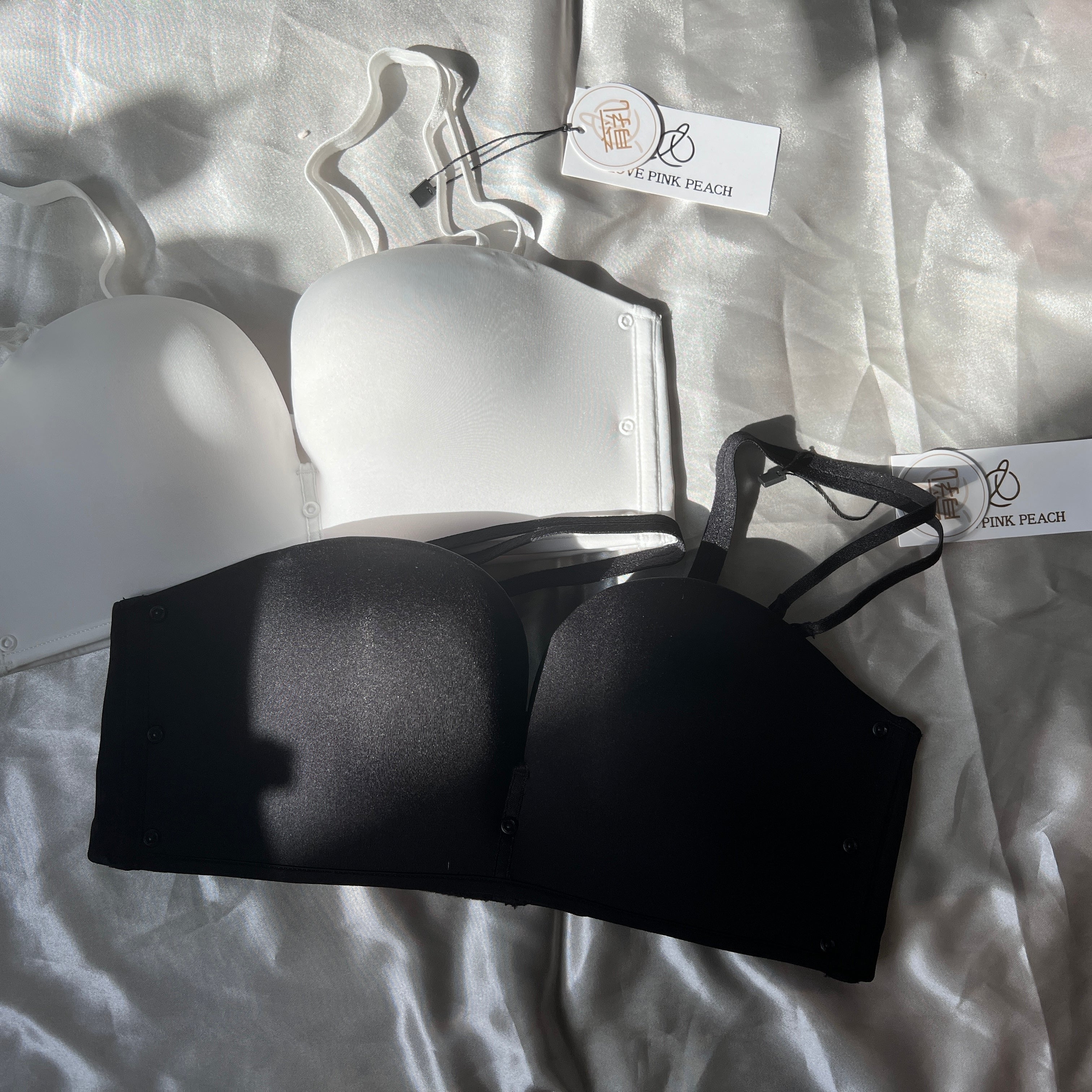 立體無痕杯「 One Top 」四種著法 防滑落無肩帶 可外露細肩帶 無鋼圈 內衣